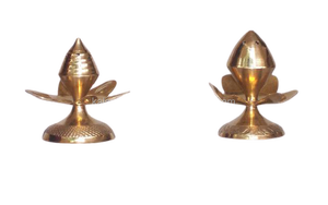 ที่ปักธูปไม้พร้อมขาตั้งไม้ไผ่ทองเหลือง OM กับฐานไม้และสี่รูของตกแต่งบ้านสัญลักษณ์ลอร์ด Shive - Product Image 3