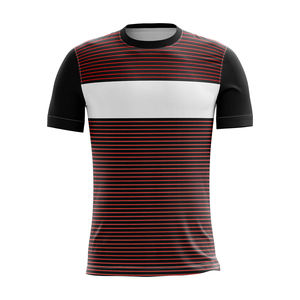 T-Shirt tricoté de couleur personnalisée de haute qualité Unique respirant confortable écologique séchage rapide unisexe à manches courtes Design Sports - Product Image 1