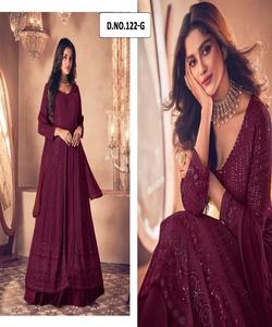 Black Rajasthani Lacha Choli para niñas en lavanda con hermosa ropa de fiesta Festiveal Boda nupcial Semi vestidos - Product Image 4