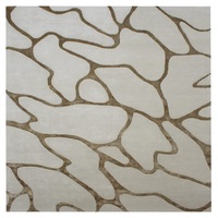 Tappeto Moderno di Lusso Personalizzabile Antiscivolo in Lana Neozelandese Intrecciata a Mano con Viscosa e Tencel