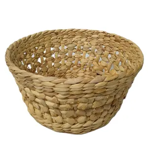 Cỏ biển dệt tre giỏ trái cây treo wicker bán buôn giặt dệt lưu trữ giỏ nước Hyacinth wicker giỏ