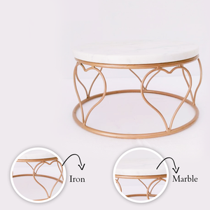 Soporte de pastel de oro personalizado de alta calidad hecho a mano con hierro y mármol Diseño exclusivo de la empresa de fabricación más grande - Product Image 6