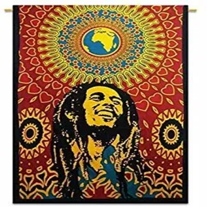 Zegenen Internationale Bob Marley Tapestry Dorm Decor Hippie Tapestry, Hippy Mandala Bohemian Indiase Handgemaakte Muur Opknoping Decor