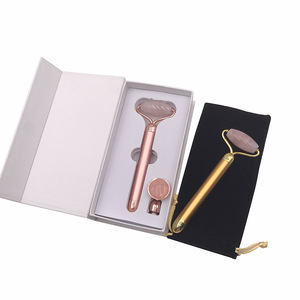 <span class=keywords><strong>Amazon</strong></span> Interchangeables électrique Vibrant rose quartz <span class=keywords><strong>jade</strong></span> <span class=keywords><strong>rouleau</strong></span> pour le visage - Product Image 4