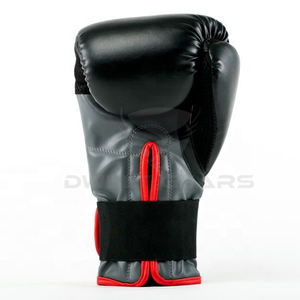 Guantes de Boxeo Profesionales de Cuero PU, Transpirables, Ecológicos, Dedos Completos, Antideslizantes, Correa de Muñeca Ajustable, Guantes Personalizables - Product Image 6