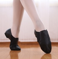 Zapatillas de Baile de Jazz de Alta Calidad para Mujer, Zapatillas de Entrenamiento de Baile con Parte Superior de Cuero y Plantilla de PU, Zapatillas Profesionales para Entrenamiento de Jazz