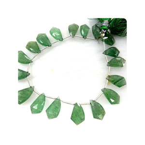 Perles de quartz vert fraise en forme de briolette de 8 pouces en gros, forme fantaisie, taille 7-10 mm pour la fabrication de bijoux, bijoux fabriqués - Product Image 4