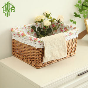 ตะกร้าหวายหวายที่ให้บริการถาดตกแต่งเก็บผลไม้ - Product Image 5