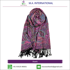 Chal de Pashmina de Viscosa de Alta Calidad 70x200 para Hombre, Nuevo Modelo de Invierno, CRAFTSHUB Rajasthan - Product Image 2