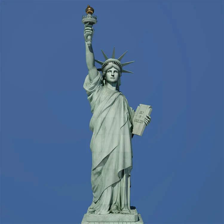 Statue De La Liberty en laiton, grande taille, conception américaine personnalisée