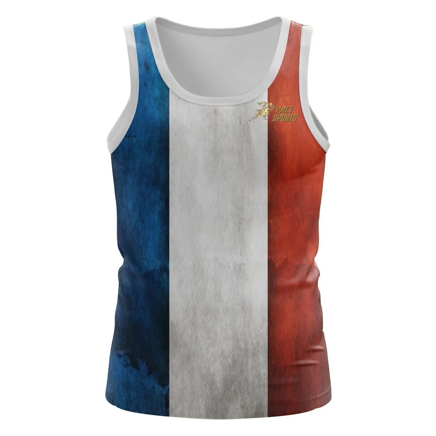 Custom design sublimation printed quick dry deportes mens tank tops sports gym clothes jogging running singlet
