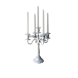 Grand candélabre en aluminium personnalisé pour les événements de mariage et de Noël Bougeoir en métal sur pied de haute qualité et économique - Product Image 4