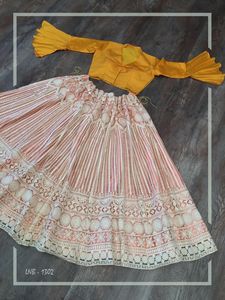 เสื้อครอปสตรีตาข่ายสุดเก๋เสื้อครอปแต่งตะเข็บ lehenga choli เสื้อเบลาส์สำหรับงานแต่งงาน - Product Image 3