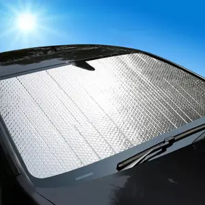 XIANGTA individueller Front-Scheinwerfer Visier Auto Windschutzscheibe Schneesonne-Schatten Abdeckung wasserdichtes Tuch Sonnenschutz klappbares Automobil