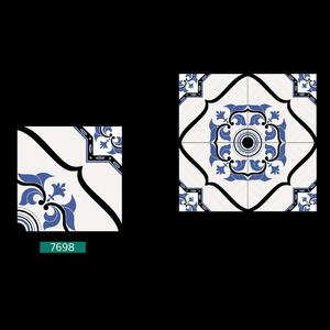 Carreaux de sol décoratifs en porcelaine polie au design simple de couleur blanche 40x40cm - Product Image 2