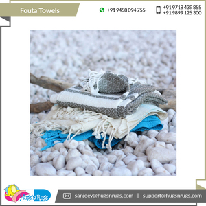 Meilleur exportateur 100% OEM Multi Color largement vendu gamme exclusive motif élégant Fouta serviettes de plage de l'exportateur indien - Product Image 5