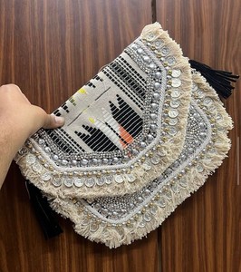 Meilleure vente Banjara Style Boho Jute sacs fourre-tout pour les femmes Durable à la main déclaration de mode pour les fêtes cadeaux pas cher prix - Product Image 6