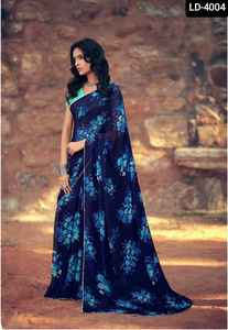 คอลเล็กชั่นส่าหรีดั้งเดิมของเฮฟวี่ Georgette Saree,คอลเล็กชั่นภาพดิจิตอลชุดแต่งงานผ้าส่าหรีตะวันตกสำหรับผู้หญิงและเด็กผู้หญิง - Product Image 6