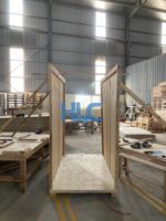 Caisse en bois massif en contreplaqué couleur bois naturel fumigé, style boîte solide pour stockage et exportation, dimensions personnalisables, certifiée CO, OEM