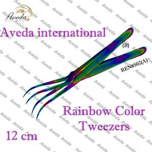 แหนบปลายแหลมสำหรับต่อขนตาเพิ่มวอลลุ่มแบบรัสเซียสีรุ้งตามสั่ง - Product Image 4