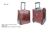 Valise à roulettes en cuir véritable de haute qualité valises et sacs de voyage en gros meilleur prix d'usine valises en cuir véritable