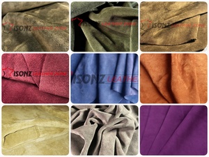 100% Calf Suede Leather Sofa for Furniture,Bags,Purse Suede <b>Fabric</b> - Product Image 3