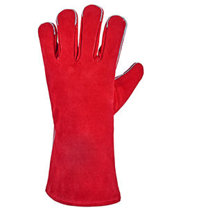 PK gants de soudage de sécurité BBQ gants de travail en croûte de cuir de vache gants de protection - Product Image 2