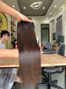Extensiones de Cabello Humano de Donantes, Liso Extremo, Sedoso, Colores Variados, Puntas Gruesas, Súper Doble Trama, Mezcla de Colores - Product Image 4