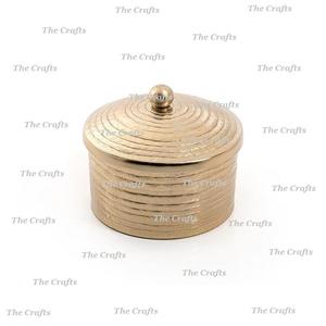 Merveilleux Design Aluminium Argent Couleur Bol De Service Avec Couvercle Forme Ronde Polyvalent Salade Fruits Bol À Soupe - Product Image 4