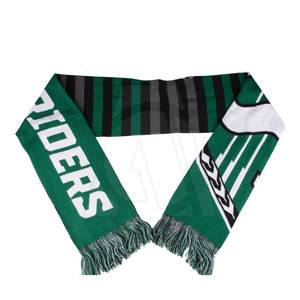 High Quality Custom Printed Soccer Scarf for Sports Fans Winter Plain Style Wholesale - Product Image 5