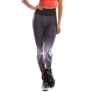 Collants/leggings décontractés taille haute XL pour dames fabriqués au Pakistan tissu imprimé par sublimation avec logo personnalisé SPandex sans couture - Product Image 1
