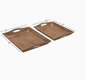 Bandeja de madera Natural, Color blanco, nuevas formas y diseños - Product Image 1