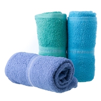 White Solid Color 3-Piece Cotton Woven Bath Towel Set with Quick-Dry & Azo-Free Features for Adults