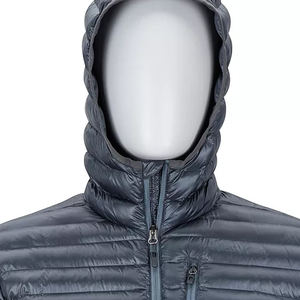 Veste polaire d'hiver décontractée pour hommes nouveau design brillant bombardier à bulles fermeture à glissière rembourrage en coton chaud grande taille mode en gros - Product Image 5