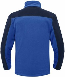 Veste Softshell à fermeture éclair intégrale pour hommes, coupe-vent, doublée polaire, pour le travail en hiver, la randonnée, respirante et imperméable. - Product Image 4