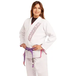 Mulheres bjj gis e kimonos, cor contrastante, costura bjj gi mulheres jiu jitsu gi de alta qualidade