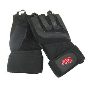 Clearance Sale! Leather Weight Lifting Gym <b>Gloves</b> for Exercise Training and Fitness Workout - Product Image 1