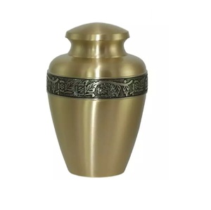 Rabeh American Style Metal Brass Cremation Urn <b>Keepsake</b> Cinerary Funeral Modern Tableware Pot and <b>Ashes</b> Storage - Product Image 5