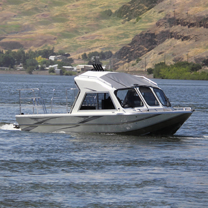 Bateau de pêche rapide à cabine complète en aluminium de 21 pieds, homologué CE, état neuf, bateau de plaisance à vendre - Product Image 1