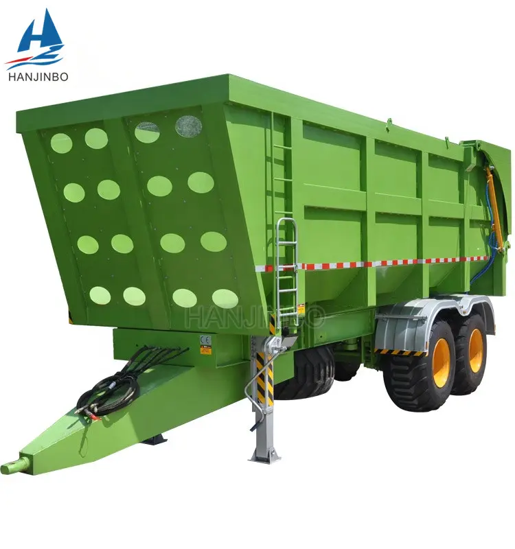 Brand new 2 axle 45-80 cubic meters dump trailer tipper trailer with hydraulic for sale with the best price