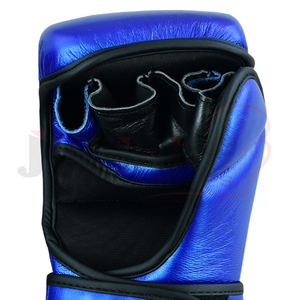 Súper calidad MMA Sparring guantes superventas cuero metálico medio dedo profesional lucha desgaste para punzonado Sparring - Product Image 5