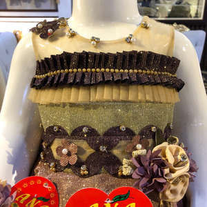 Vestido con diseño de luz lunar para niña pequeña, nuevo estilo, diseño de lujo, con diadema - Product Image 3