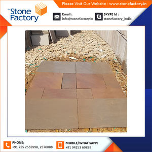 Anti-Slip Paving Surface Slabs Autumn Brown Patio Pack <b>Sandstone</b> With Bush Hammered Surface for Beautiful Texture - Product Image 5