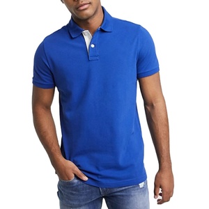 Wholesale Fashionable Men Golf Breathable Ribbed Polo Collar <b>T</b>-shirt With Custom Logo - Product Image 1