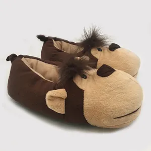 Bambin animal De Noël nouveauté gorille enfiler maison pantoufles pour les garçons