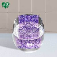 Cartes à jouer en plastique transparent violettes sur mesure avec design mosaïque, revêtement unique pour marque, 54 cartes 58x88mm