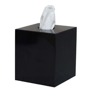 Porte-serviettes en marbre noir artisanal, grossiste indien - Product Image 1