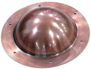 Bouclier circulaire en cuivre poli style antique pour bouclier viking, décoration d'intérieur, artisanat métallique - Product Image 2