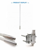 Antena WiFi omnidireccional de 5,8 GHz y 12dB, antena de fibra de vidrio para exteriores de larga distancia y amplia cobertura de alta ganancia