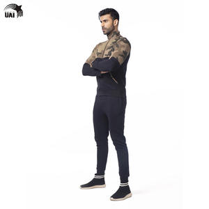 Ensemble de survêtement en molleton personnalisé de haute qualité 2025, coupe classique, streetwear uni, survêtement de sport pour homme, fermeture éclair, jogging - Product Image 4